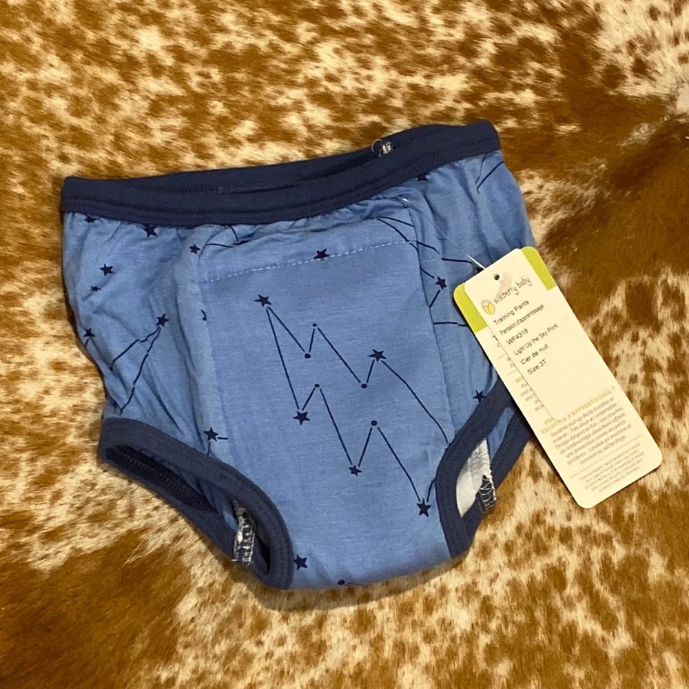 Silkberry Baby Bamboo Training Pants | Light Up the Sky Print